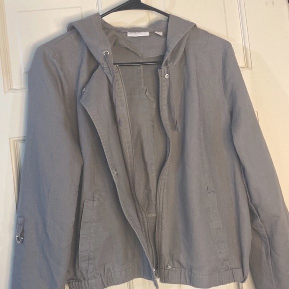 New York & Company Gray Linen Jacket - Picture 10 of 10